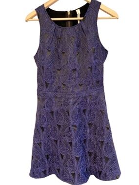 Miami Navy Fit-and-Flare Mini Dress